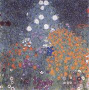 Gustav Klimt Flower Garden oil painting artist